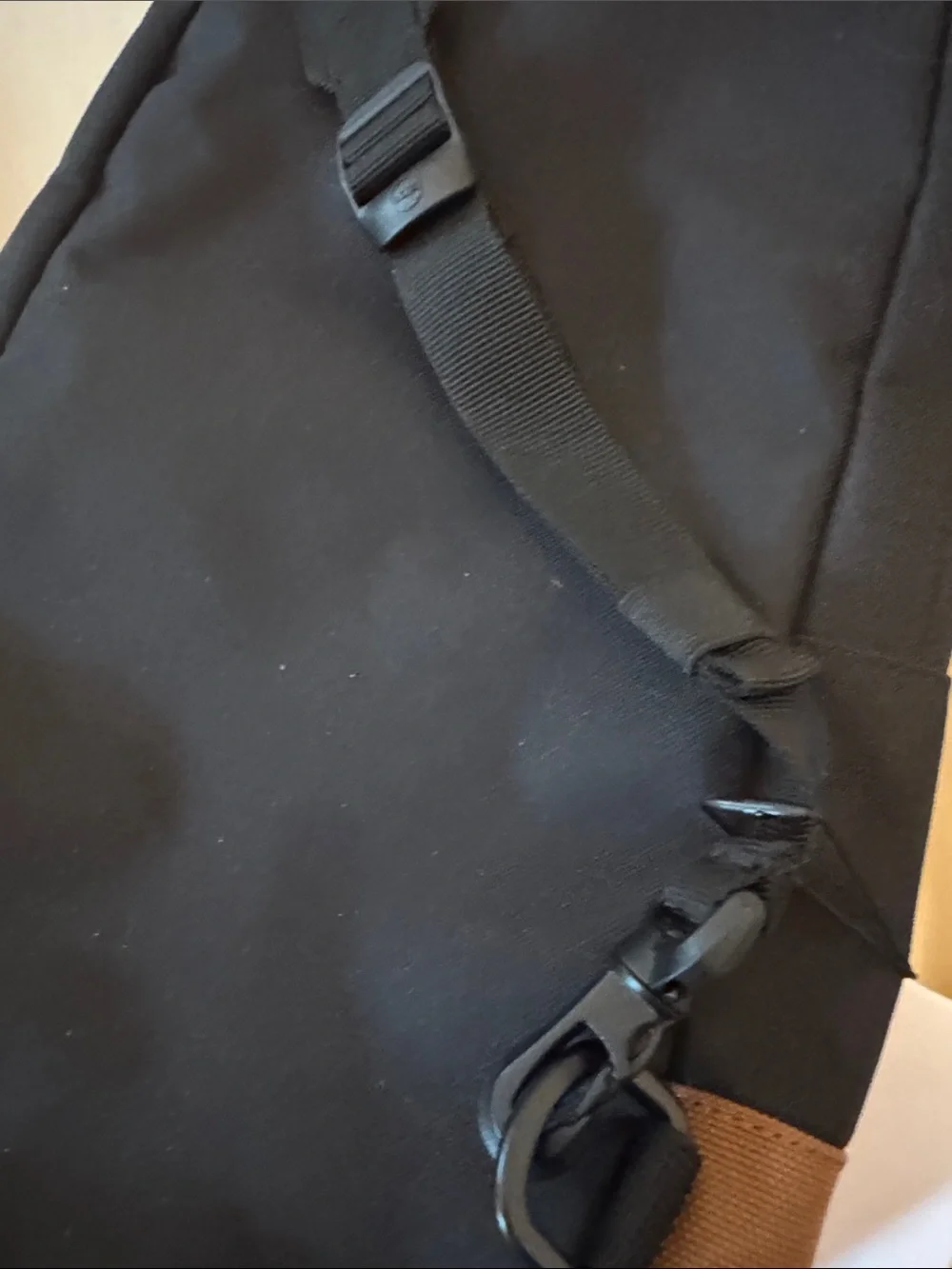 Herschel Supply Company Black Backpack with Brown Base Heritage Shoulder Bag 8L